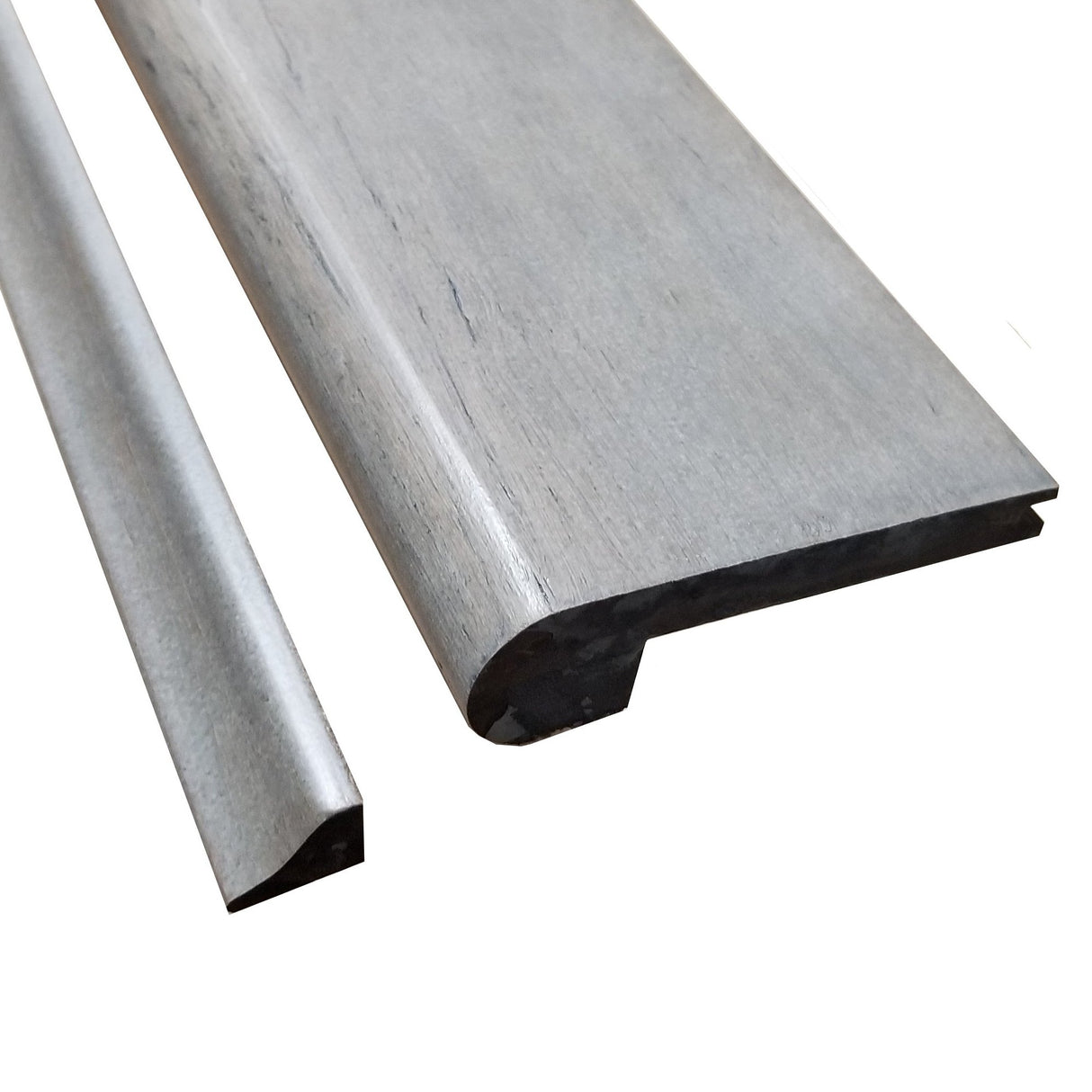 Prefinished Quick Click Distressed Cordova Bamboo 3/8 in. T x 3.25 in. W x 72 in. L Flush Stair Nose