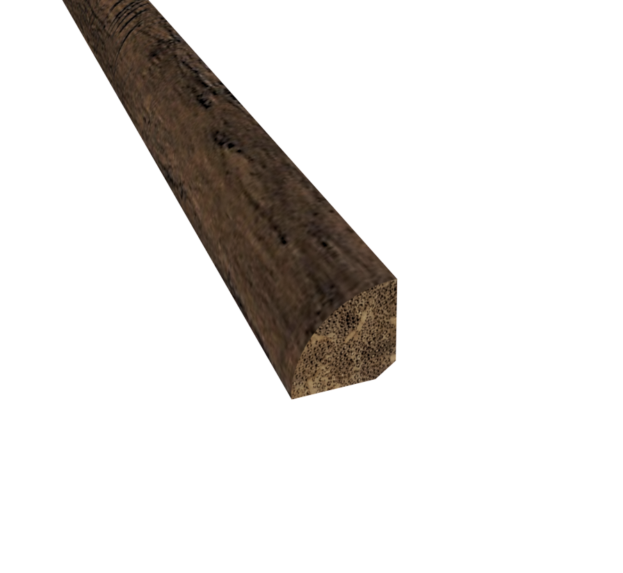 Prefinished Distressed Madison Bamboo 3/4 in. Tall x 0.75 in. Wide x 72 in. Length Quarter Round