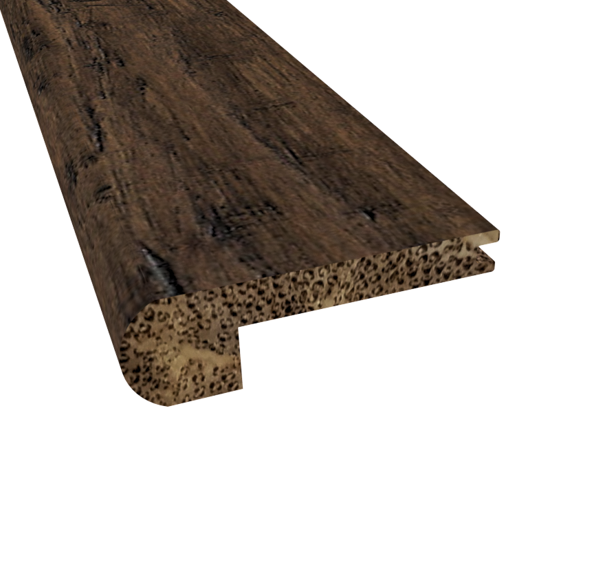 Prefinished Distressed Madison County Bamboo 3/8 in. T x 3.25 in. W x 72 in. L Flush Stair Nose