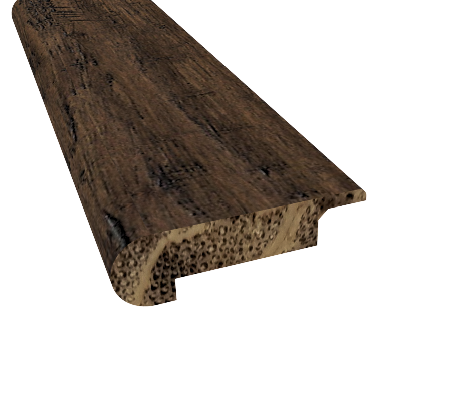 Prefinished Distressed Madison County Bamboo 3/8 in. T x 3.25 in. W x 72 in. L Overlap Stair Nose