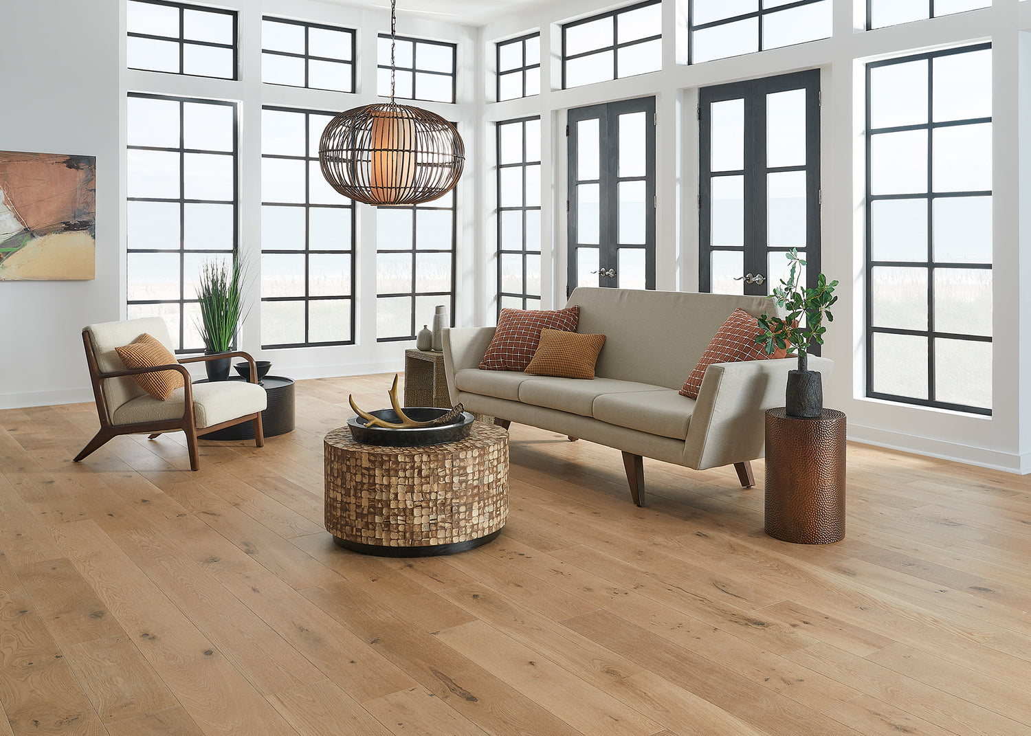 5/8 in. Amsterdam White Oak Prefinished Engineered Hardwood Flooring 7.5 in. Wide