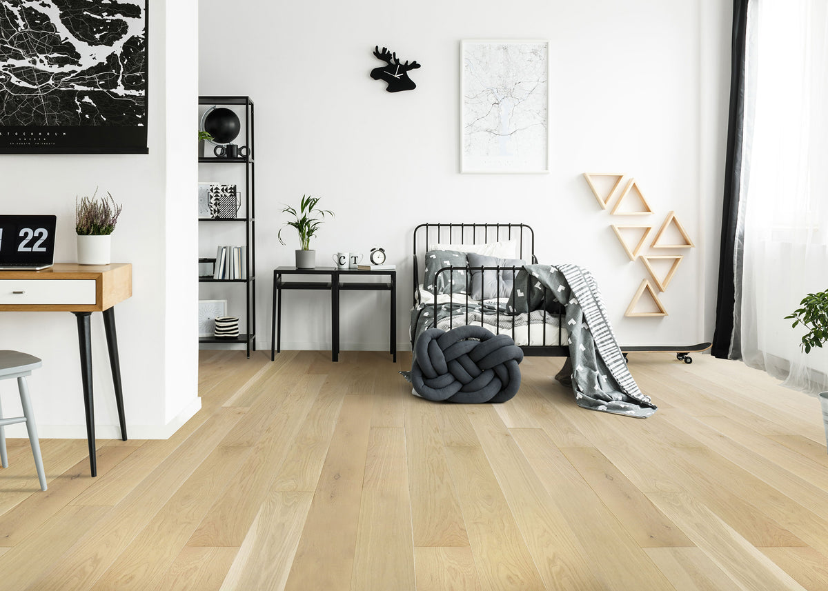 5/8 in. Amsterdam White Oak Prefinished Engineered Hardwood Flooring 7.5 in. Wide