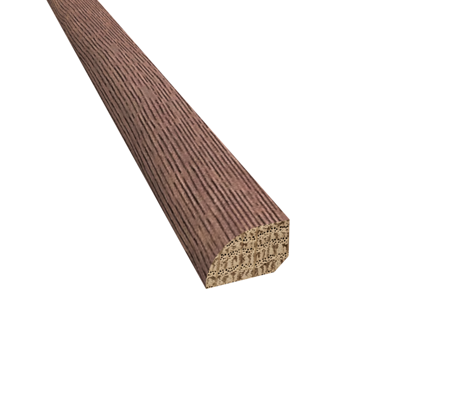 Prefinished Distressed DuBois Oak 1/2" Thick x 0.75" Wide x 78" Length Shoe Molding