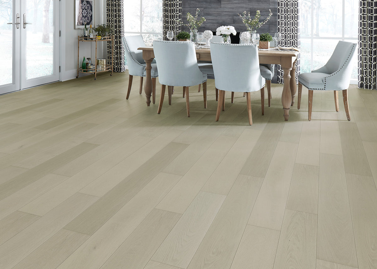 1/2 in. Delaware Driftwood Oak Distressed Engineered Hardwood Flooring - Sample
