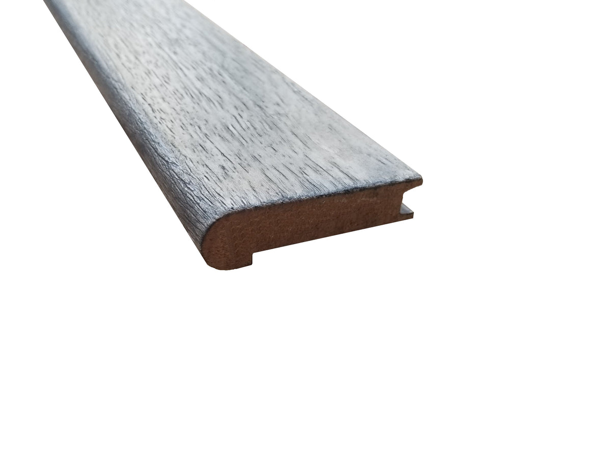 Prefinished Misty Distressed 3/4 in. Thick x 3.13 in. Wide x 6.5 ft. Length Stair Nose