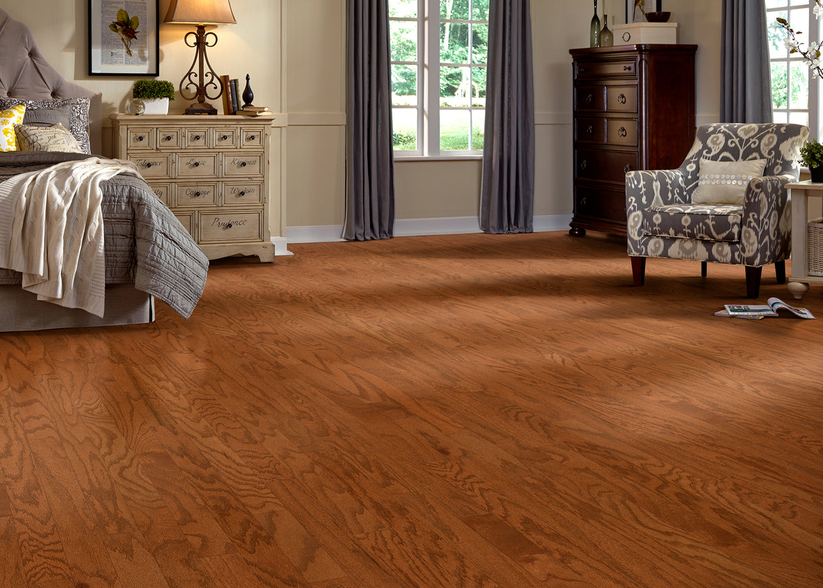 3/8 in. Gunstock Oak Engineered Hardwood Flooring - Sample