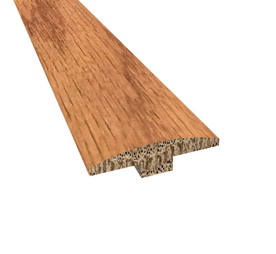 Prefinished Gunstock Oak 2 in. Wide x 6.5 ft. Length T-Molding