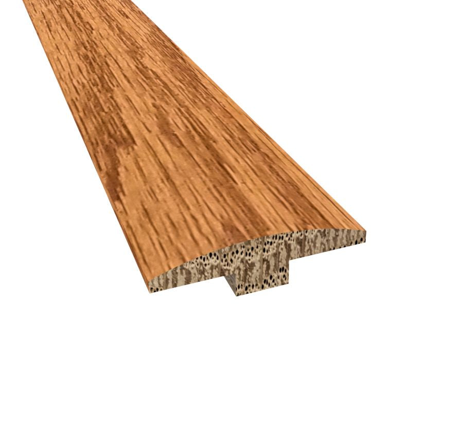 Prefinished Butterscotch Oak 2 in. Wide x 6.5 ft. Length T-Molding