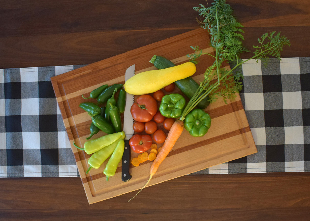 Oiled Moulstown 20 in. Length x 15 in. Wide x 1 in. Thick Solid Butcher Block Cutting Board