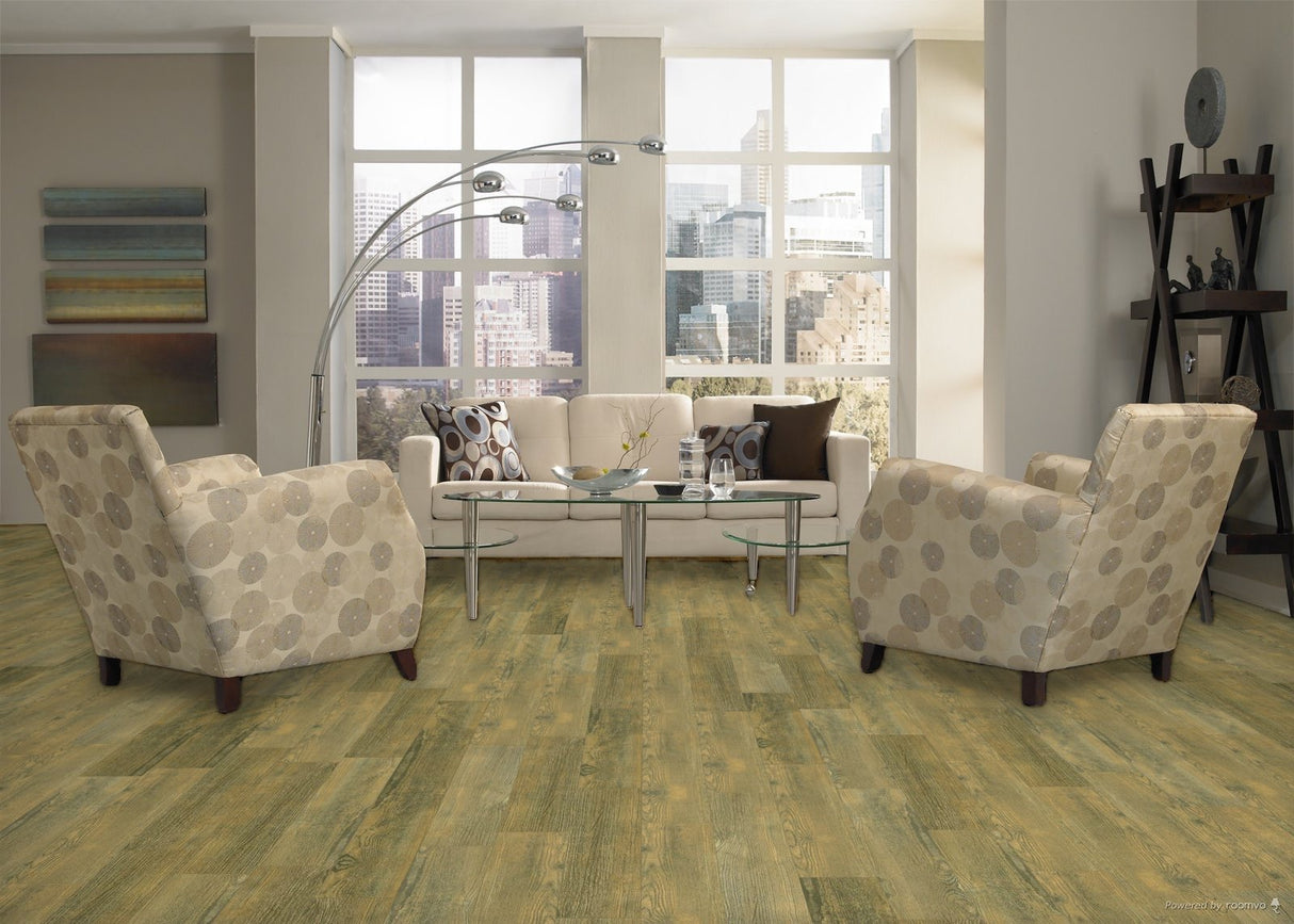 1.5mm North Perry Pine Waterproof Peel & Stick Luxury Vinyl Plank Flooring 6 in. Wide x 36 in. Long