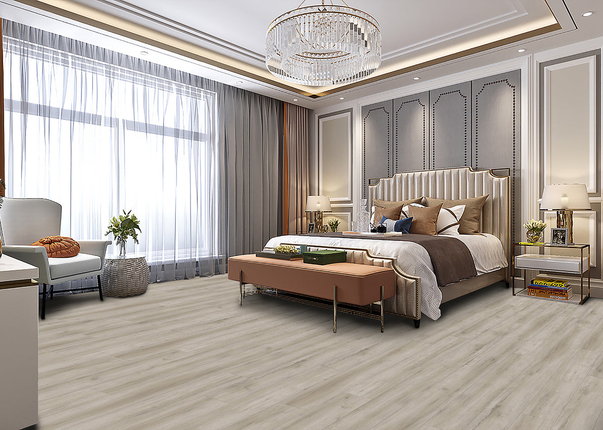 5mm w/pad Daydream Meadow Oak Waterproof Rigid Vinyl Plank Flooring 6 in. Wide x 48 in. Long