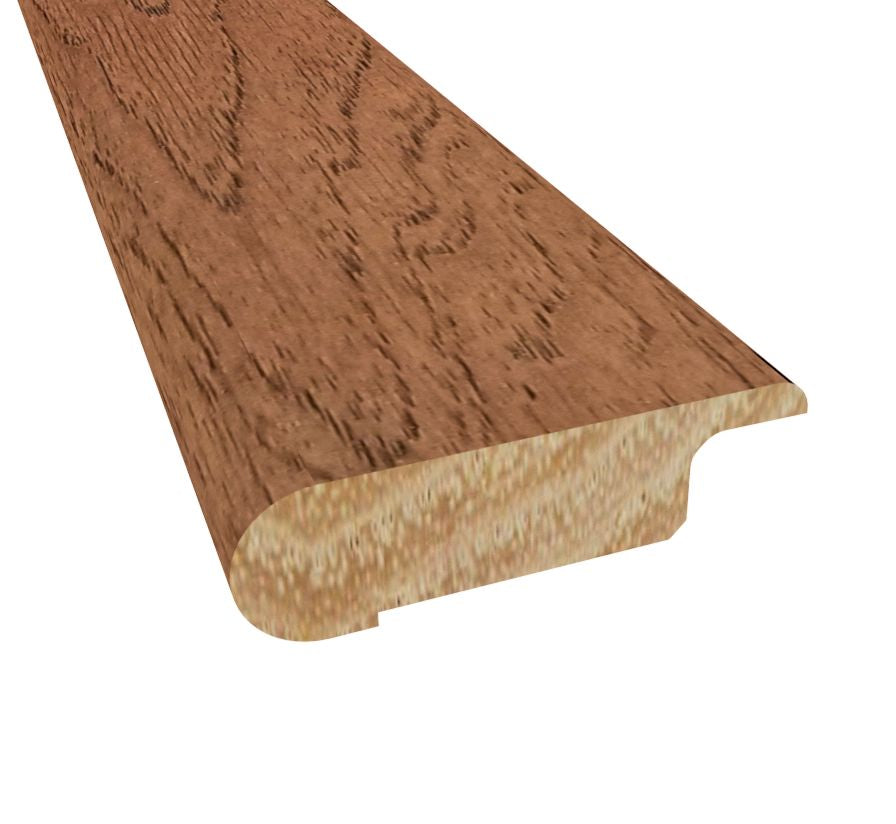 Prefinished Abilene Hickory 3/8 in. Thick x 2.75 in. Wide x 6.5 ft. Length Overlap Stair Nose