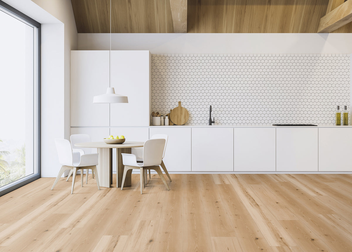 8mm Lake Constance Beech Laminate Flooring 7.6 in. Wide x 54.45 in. Long