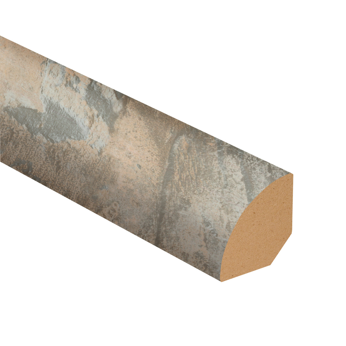 Pewter Travertine Vinyl 0.75 in wide x 7.5 ft length Quarter Round
