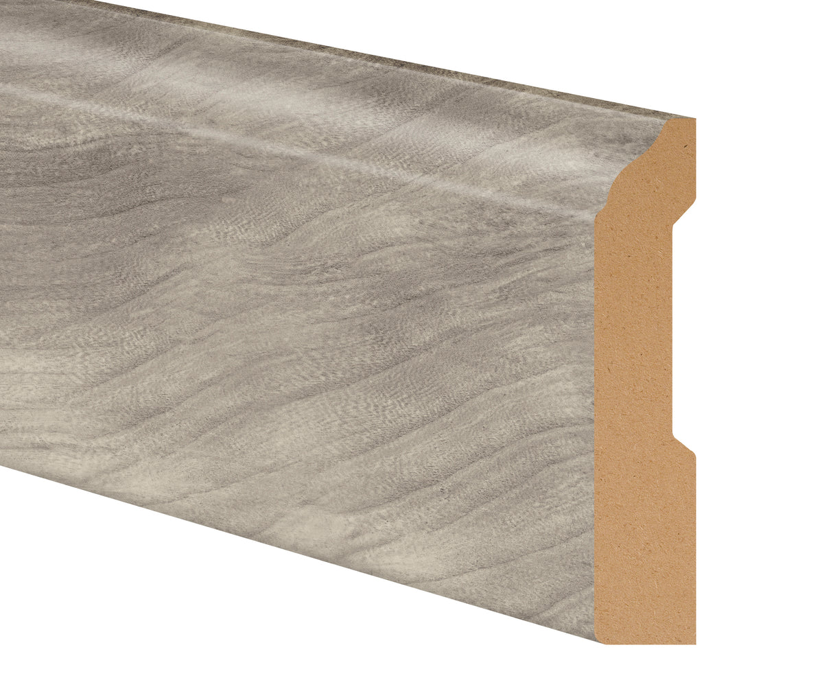 Frosted Hackberry Laminate 3-1/4 in. Tall x 0.63 in. Thick x 7.5 ft. Length Baseboard