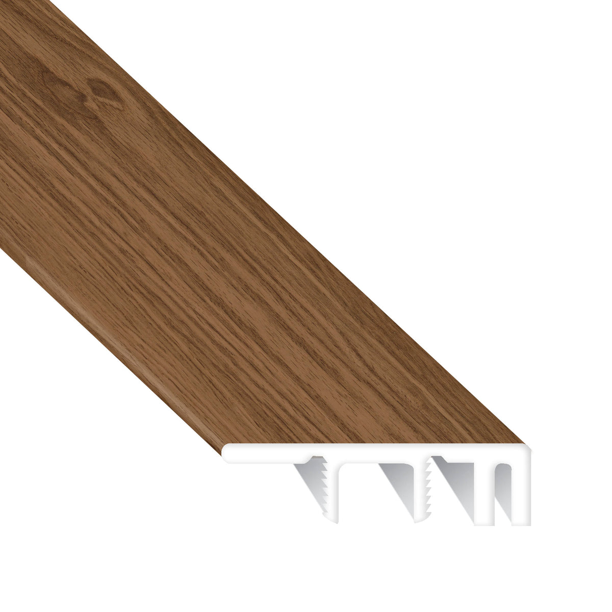 San Tropez Walnut Vinyl Waterproof 1.5 in wide x 7.5 ft Length End Cap