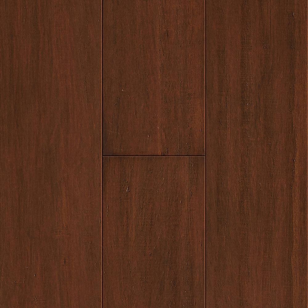 7mm w/pad Toasted Caramel Distressed Water-Resistant Strand Engineered Bamboo Flooring 7.5 in Wide - As-Is - Stack Out - 291.98 Sq. Ft.
