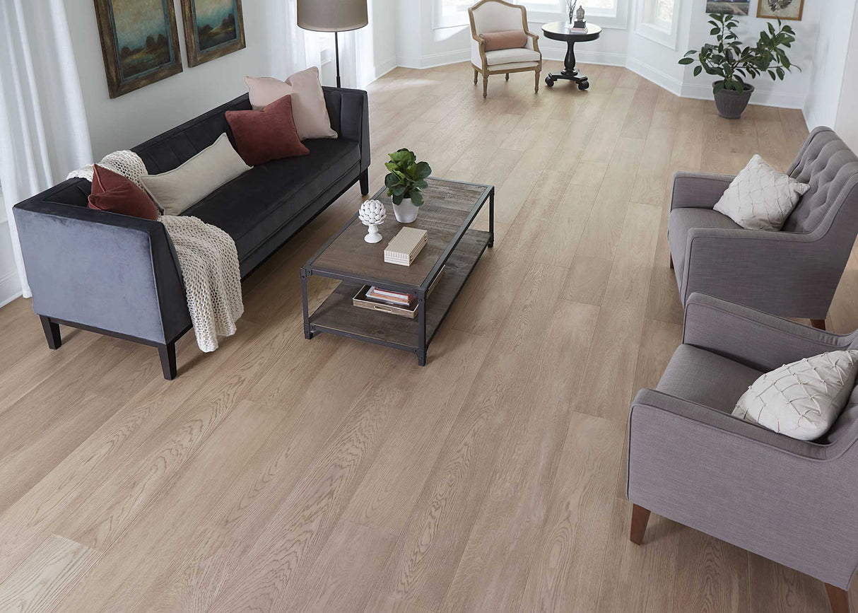 5/8 in. Ocean Cape White Oak Distressed Engineered Hardwood Flooring 9.5 in. Wide