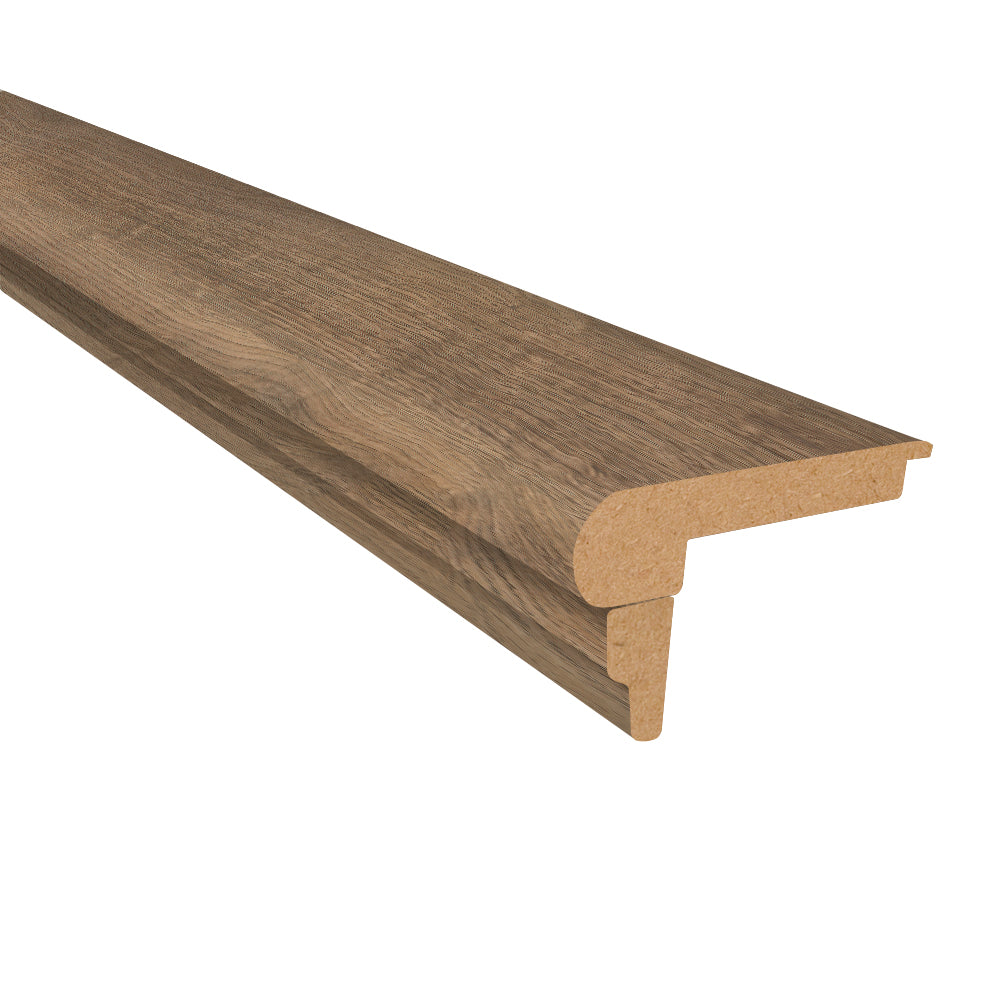 Vintage Port Oak Laminate 3/4 in. Thick x 3 in. Wide x 7.5 ft. Length Flush Stair Nose