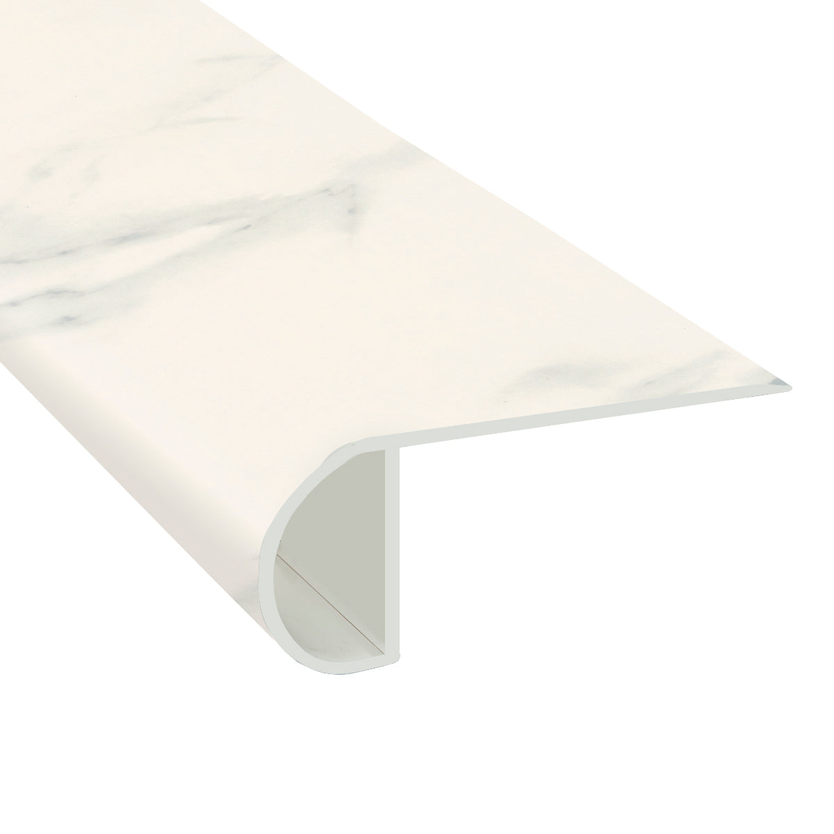 High Tower Marble Waterproof Laminate 1 in. T x 2.23 in. W x 7.5 ft. Length Low Profile Stair Nose