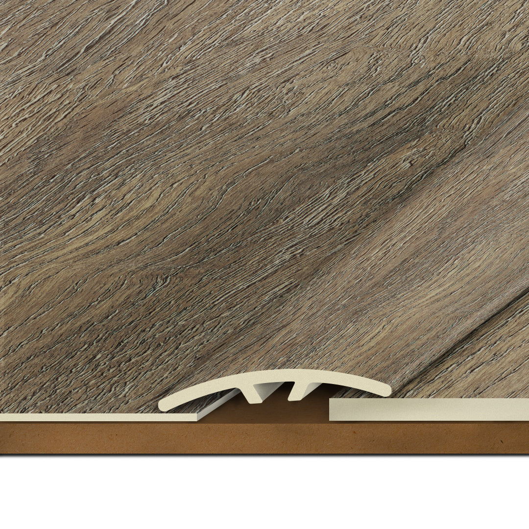 Glacier Bay Oak Vinyl Waterproof 1.59 in wide x 7.5 ft length Multi Trim