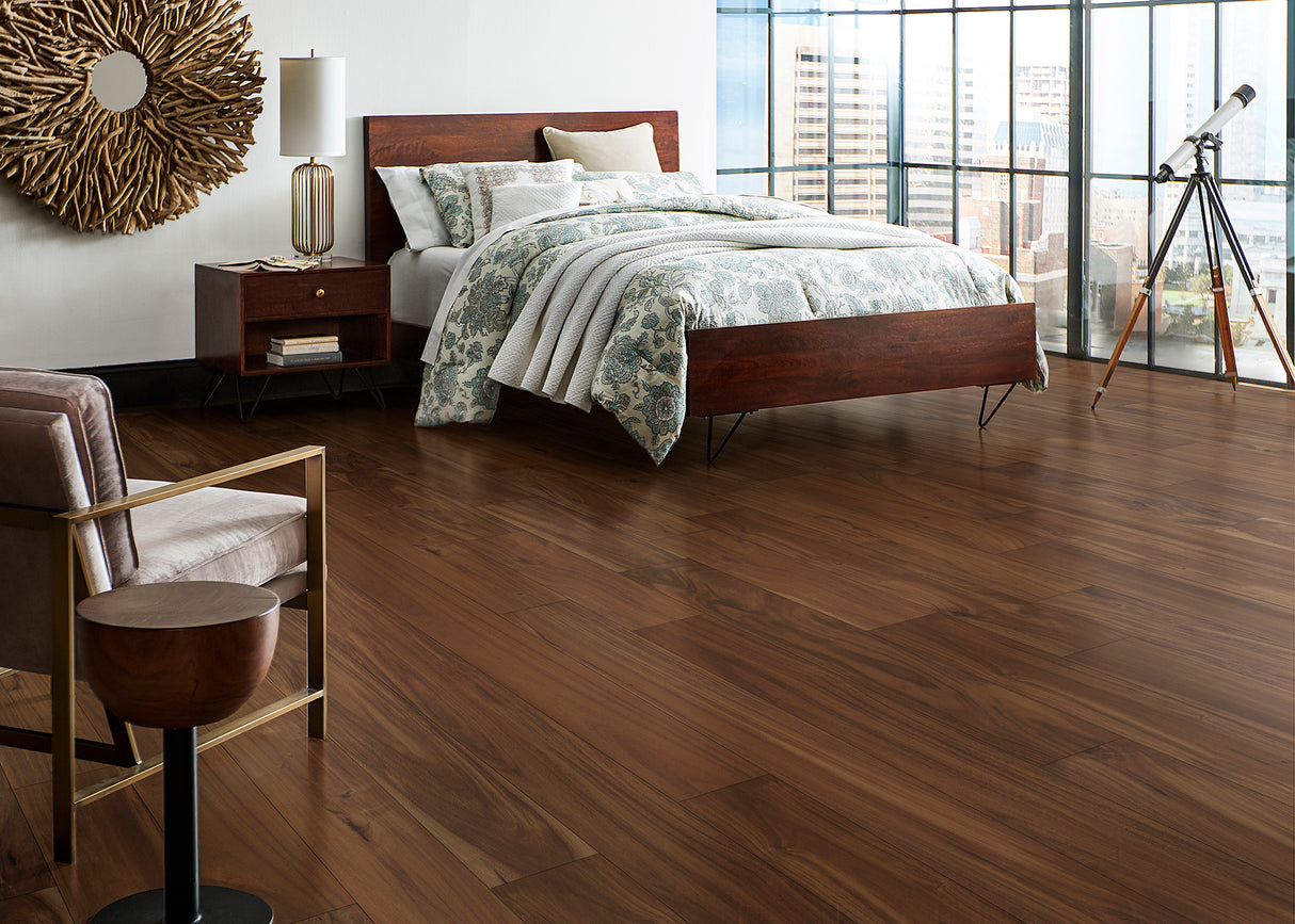1/2 in. Acacia Distressed Prefinished Engineered Hardwood Flooring 7.44 in. Wide
