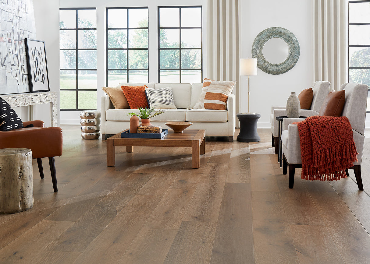 Prefinished Engineered Hardwood Distressed Amelia Island WO 5/8 x 9.5" - Stack Out - 272.8 Sq. Ft.