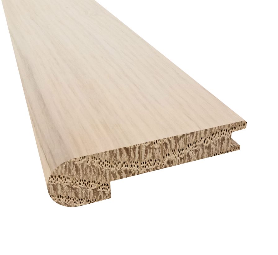 Prefinished Valberg White Oak 7/16 in. Thick x 2.75 in. Wide x 6.5 ft. Length Stair Nose