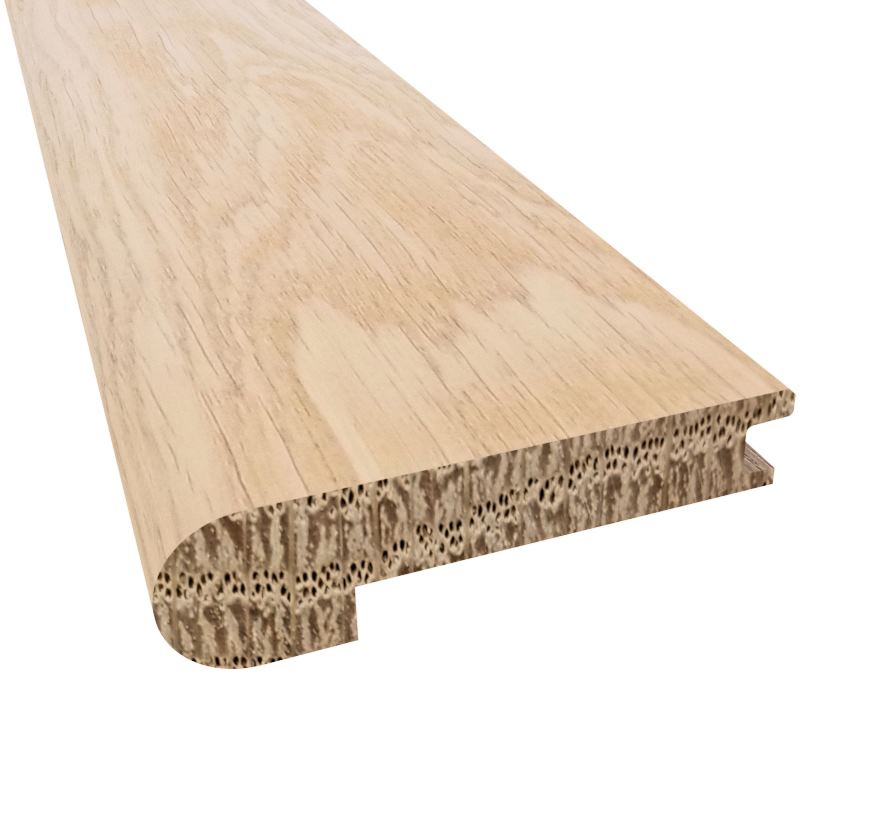 Prefinished Lagan River White Oak 7/16 in. Thick x 2.75 in. Wide x 6.5 ft. Length Stair Nose
