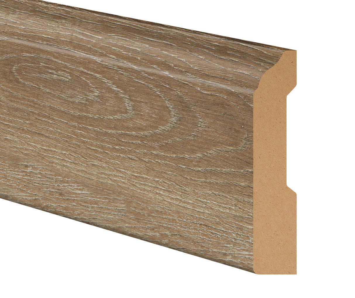 Chapel Bridge Oak Hybrid Resilient 3-1/4 in. Tall x 0.63 in. Thick x 7.5 ft. Length Baseboard