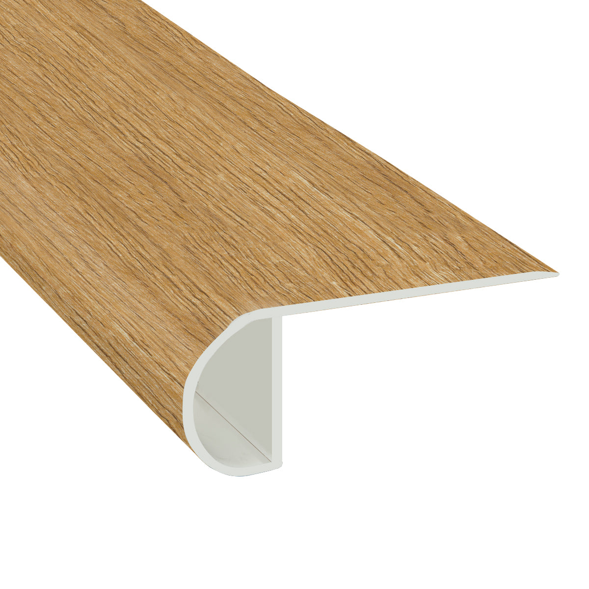 Bay Bridge Oak Waterproof Hybrid Resilient 1 in. T x 2.25 in. W x 7.5 ft. L Low Profile Stair Nose