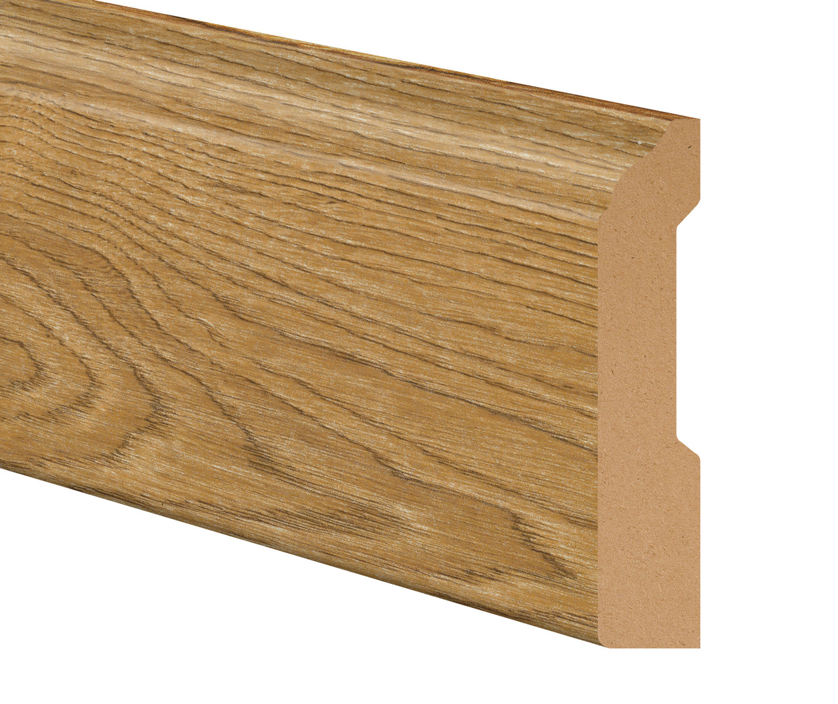 Bay Bridge Oak Hybrid Resilient 3-1/4 in. Tall x 0.63 in. Thick x 7.5 ft. Length Baseboard