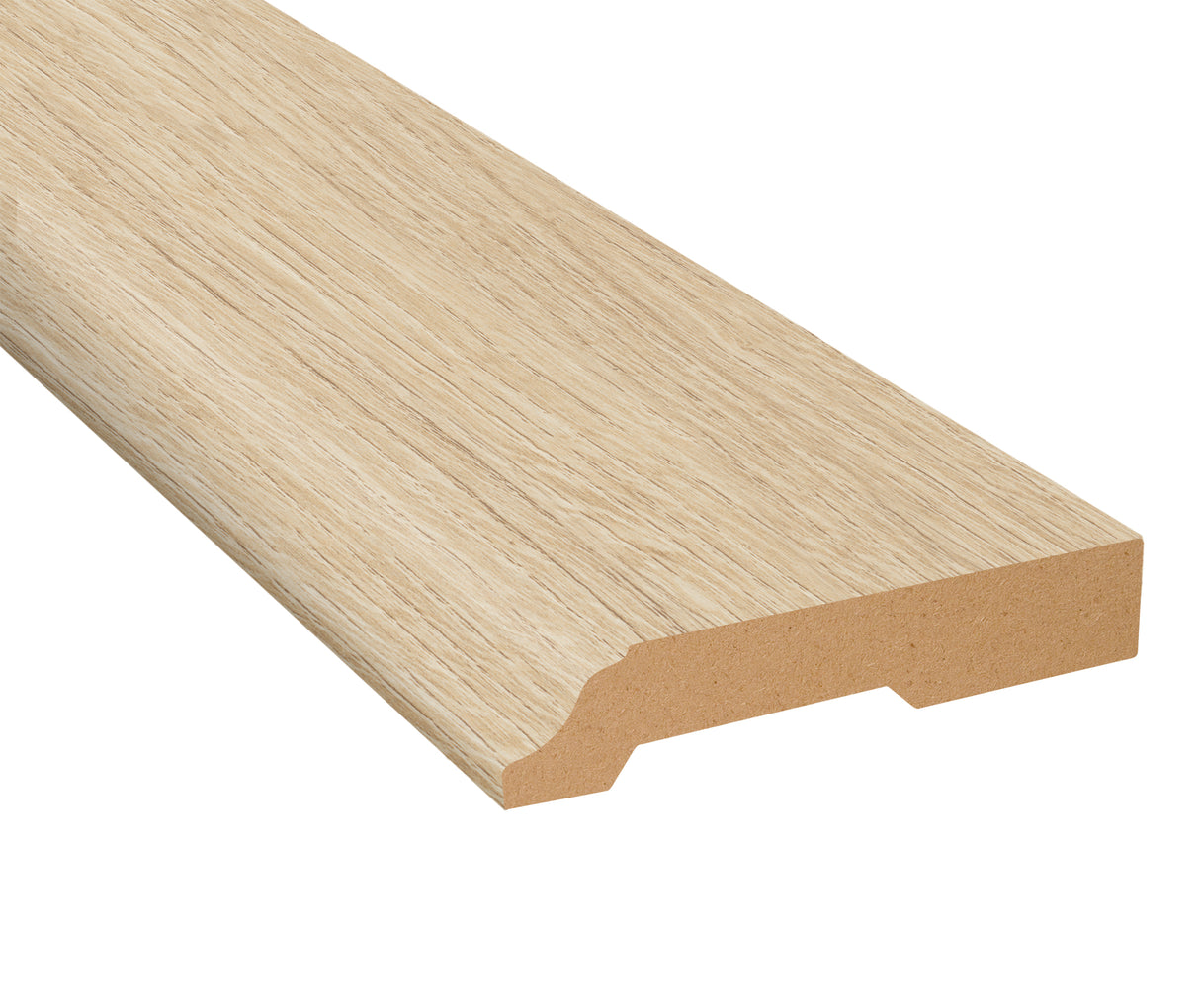 Prosecco Oak Laminate 3-1/4 in. Tall x 0.63 in. Thick x 7.5 ft. Length Baseboard