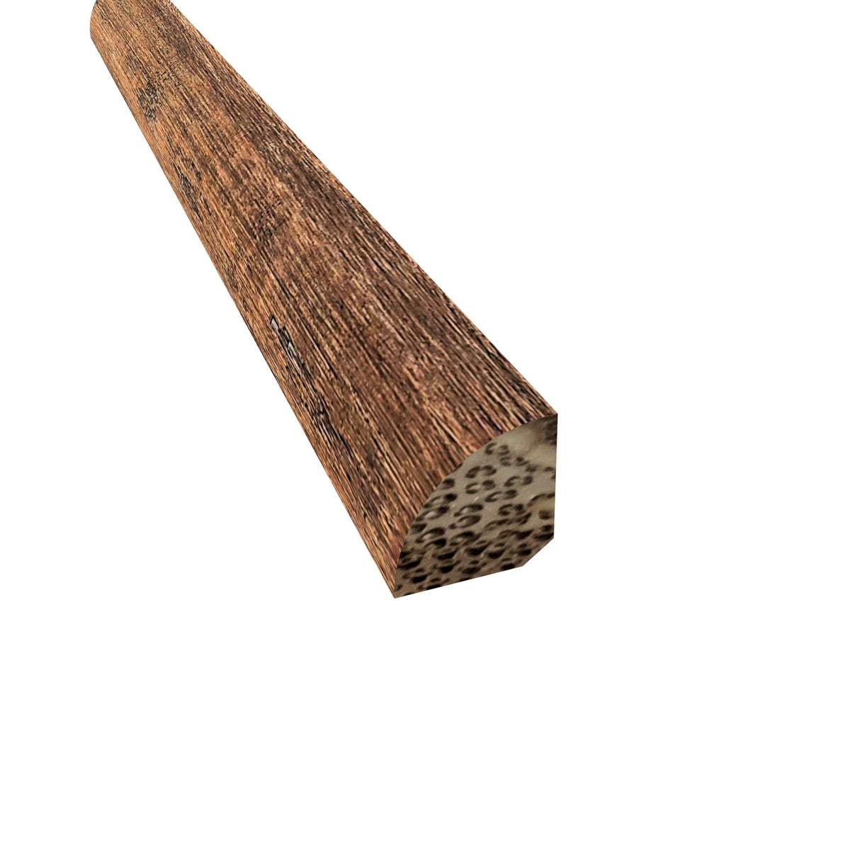 Prefinished Distressed Matterhorn Bamboo 3/4 in. Tall x 0.75 in. Wide x 72 in. Length Quarter Round