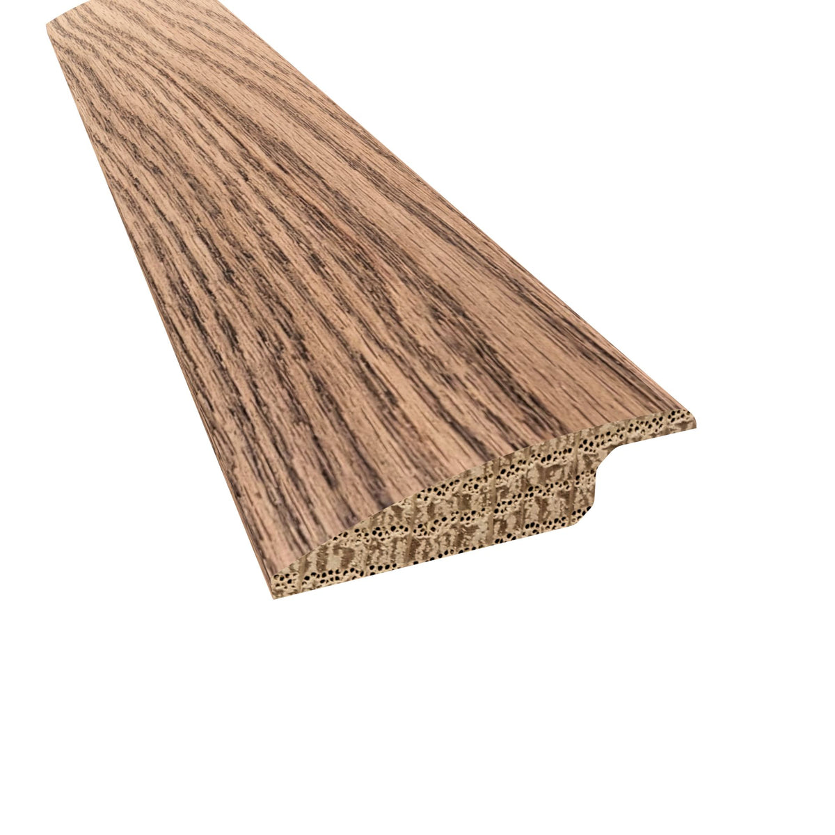 Prefinished Hidden Acres Oak 2 in. Wide x 6.5 ft. Length Overlap Reducer