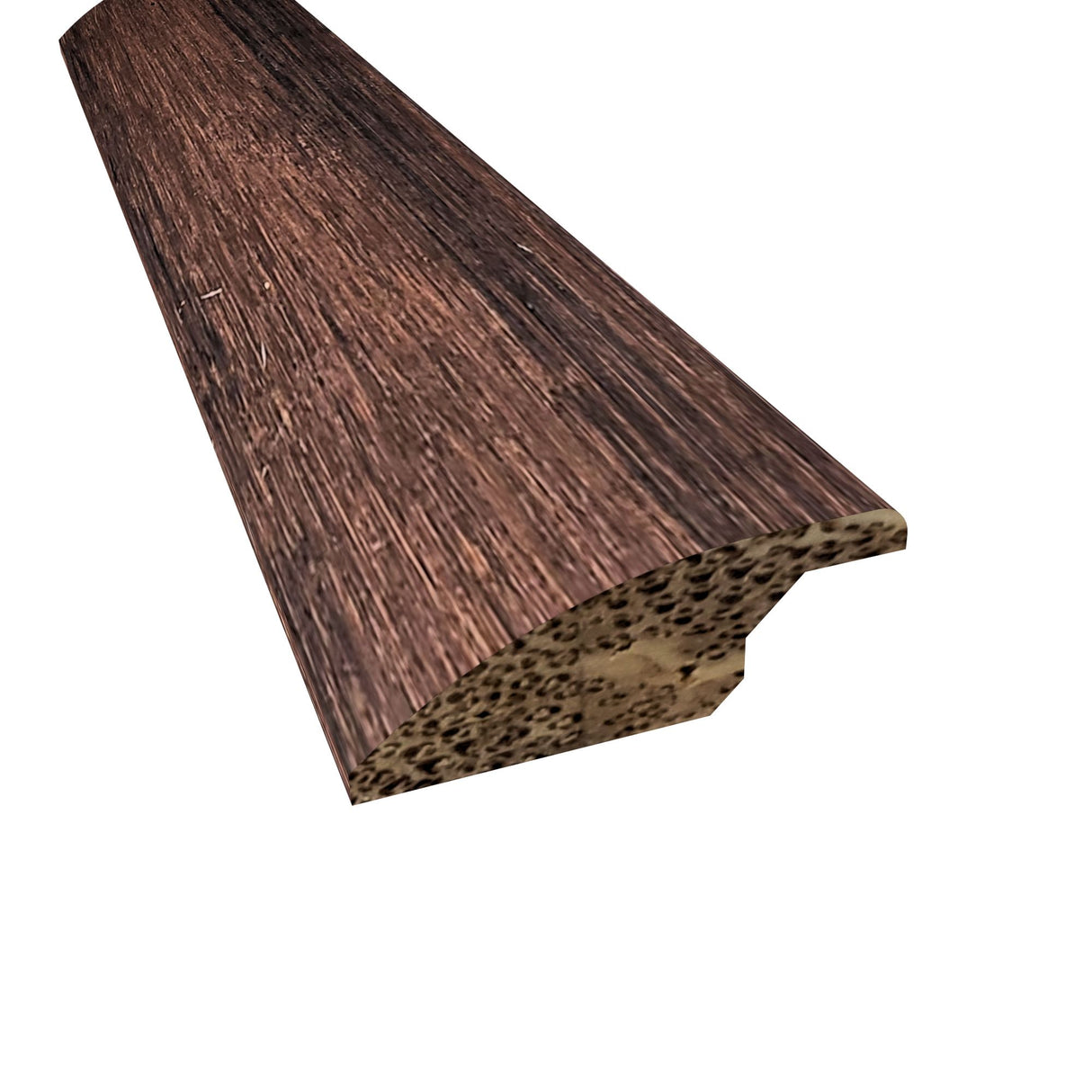 Prefinished Distressed French Press Bamboo 2 in. Wide x 78 in. Length Overlap Reducer