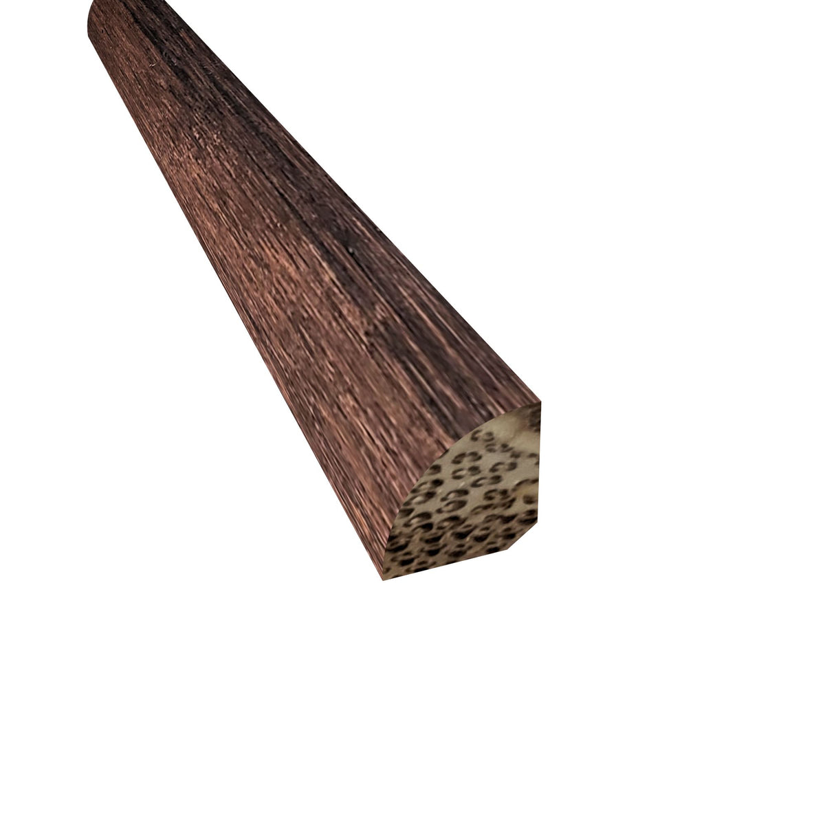 Prefinished Distressed French Press Bamboo 3/4in. Tall x 0.75 in. Wide x 72 in. Length Quarter Round