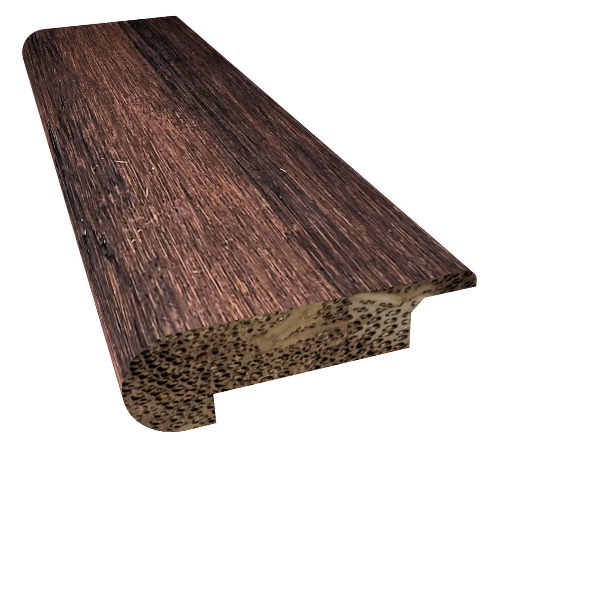 Prefinished Distressed French Press Bamboo 1/2 in. T x 3.25 in. W x 72 in. L Overlap Stair Nose