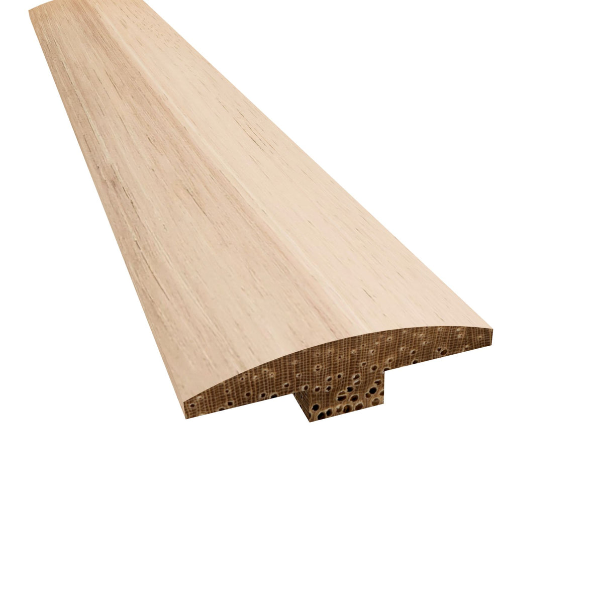 Prefinished Nautilus Hickory Wire Brushed 2 in. Wide x 6.5 ft. Length T-Molding