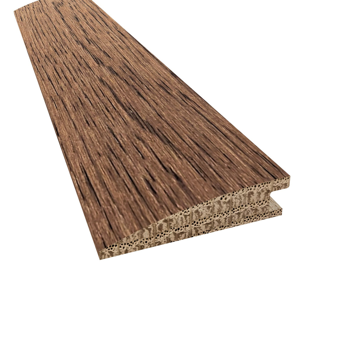 Prefinished Carob Oak 2 in. Wide x 6.5 ft. Length Reducer