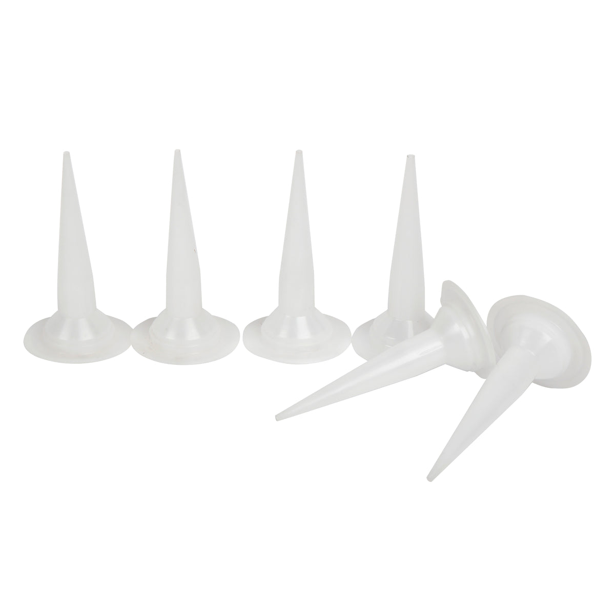 Sausage Caulk Gun Replacement White Tips - 25 per pack