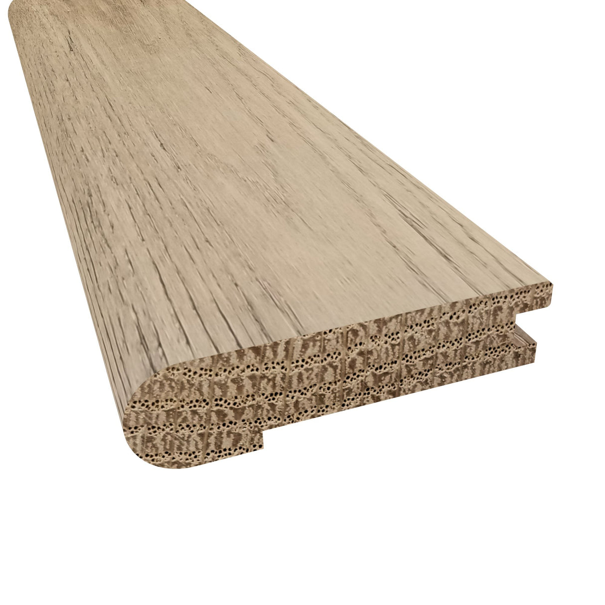 Prefinished Tortuga Beach White Oak 5/8 in. Thick x 2.75 in. Wide 6.5 ft. Length Stair Nose