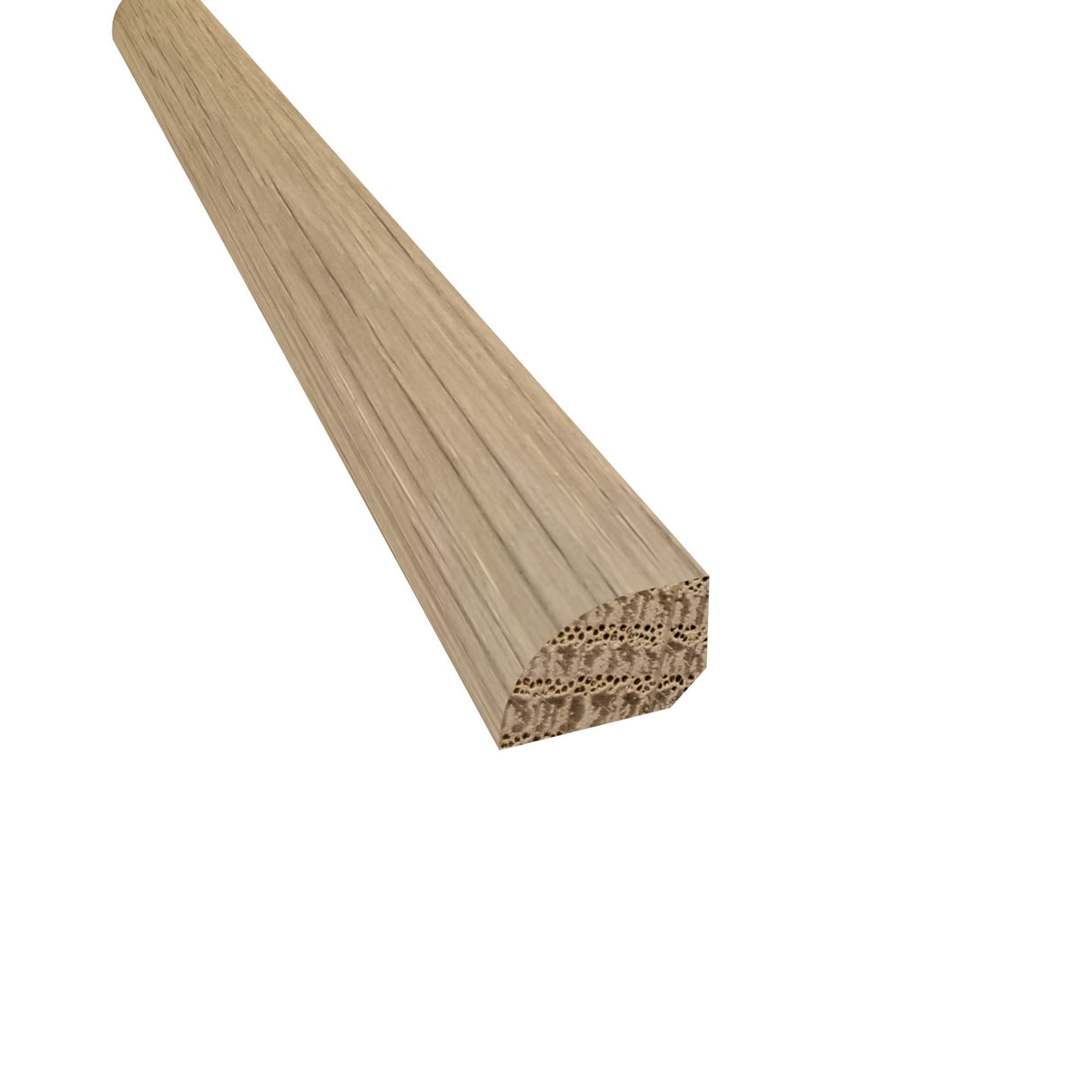 Prefinished Tarpon Bay Oak 3/4 in. Tall x 0.5 in. Wide x 6.5 ft. Length Shoe Molding