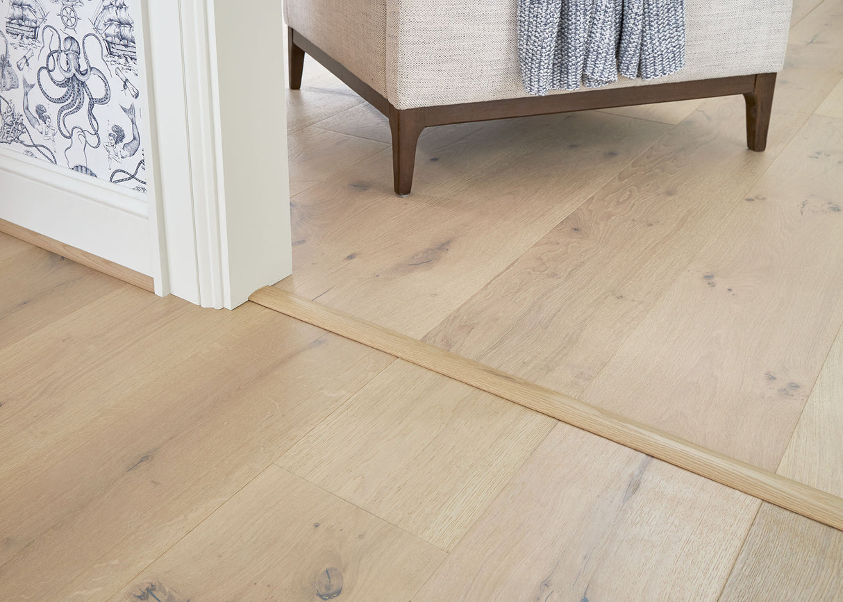 Prefinished Platinum Coast Oak 2 in. Wide x 6.5 ft. Length T-Molding