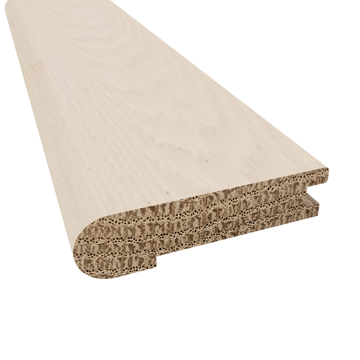 Prefinished Clearwater Beach White Oak 5/8 in. Thick x 2.75 in. Wide 6.5 ft. Length Stair Nose