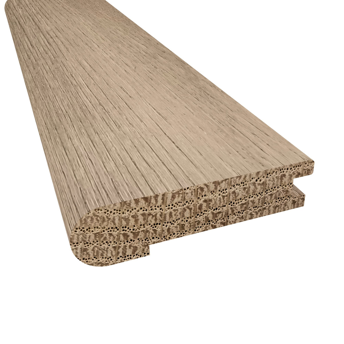 Prefinished Captiva Beach Oak 5/8 in. Thick x 2.75 in. Wide 6.5 ft. Length Stair Nose