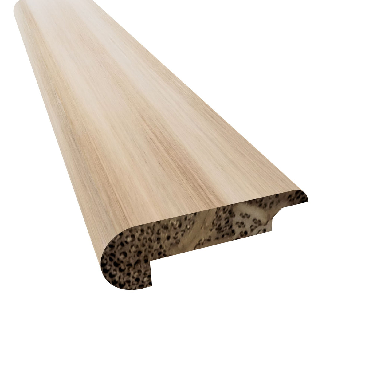 Prefinished Latte Bamboo 7mm Thick x 2.19 in. Wide x 72 in. Length Overlap Stair Nose