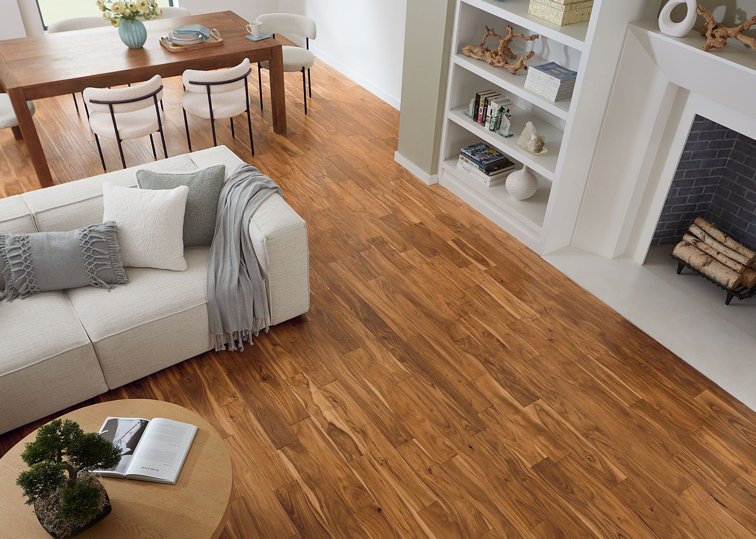 1/2 in. Tobacco Road Acacia Distressed Prefinished Engineered Hardwood Flooring 4.8 in. Wide
