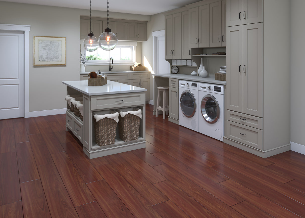 10mm Rubina Island Oak w/ pad Water-Resistant Laminate Flooring 8.03 in. Wide x 47.64 in. Long