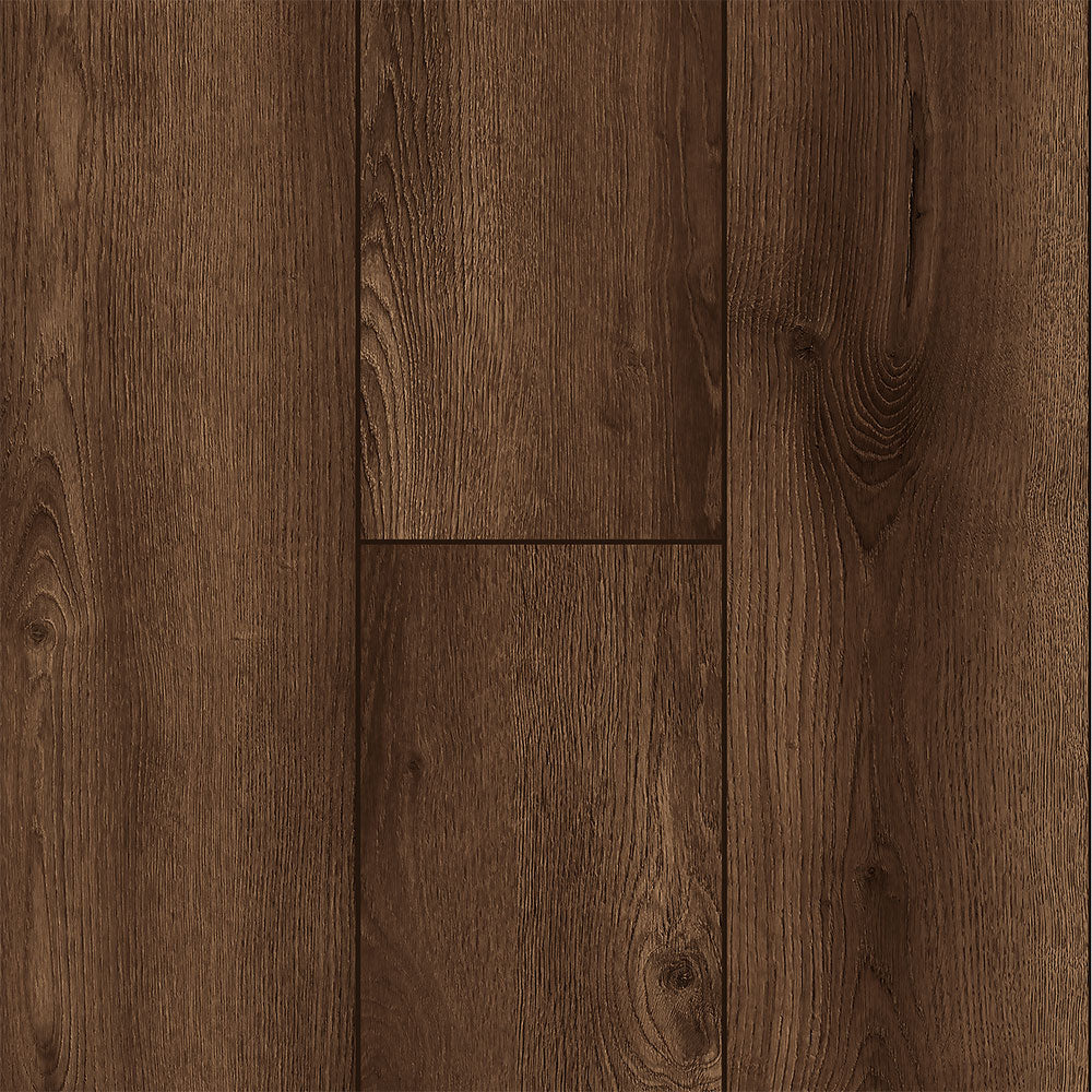 10mm Barnwood Oak w/Pad Water-Resistant Laminate Flooring 8.03 in. Wide x 47.64 in. Long
